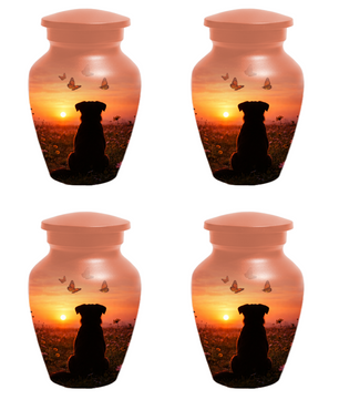 Dog Memorial Urn for Mom | Sunset Pet Memorial Cremation Large Urn - Keepsake Urn For Ashes