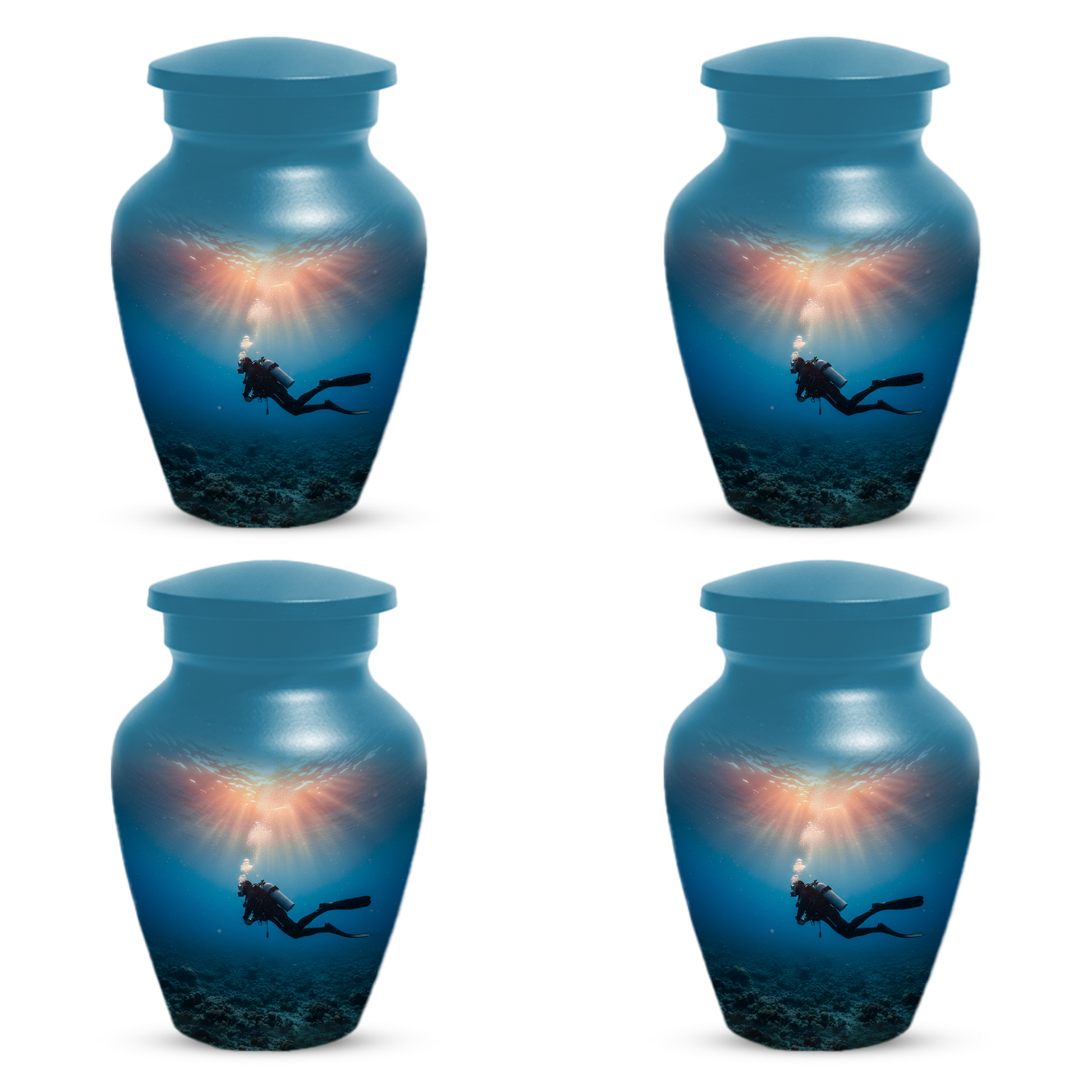 Personalized Scuba Diving Urn for Dad – Custom Diver Cremation Urns  for Male Ashes