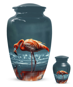 Flamingo Cremation Urn for Ashes – Custom Bird Memorial Urns for Adults