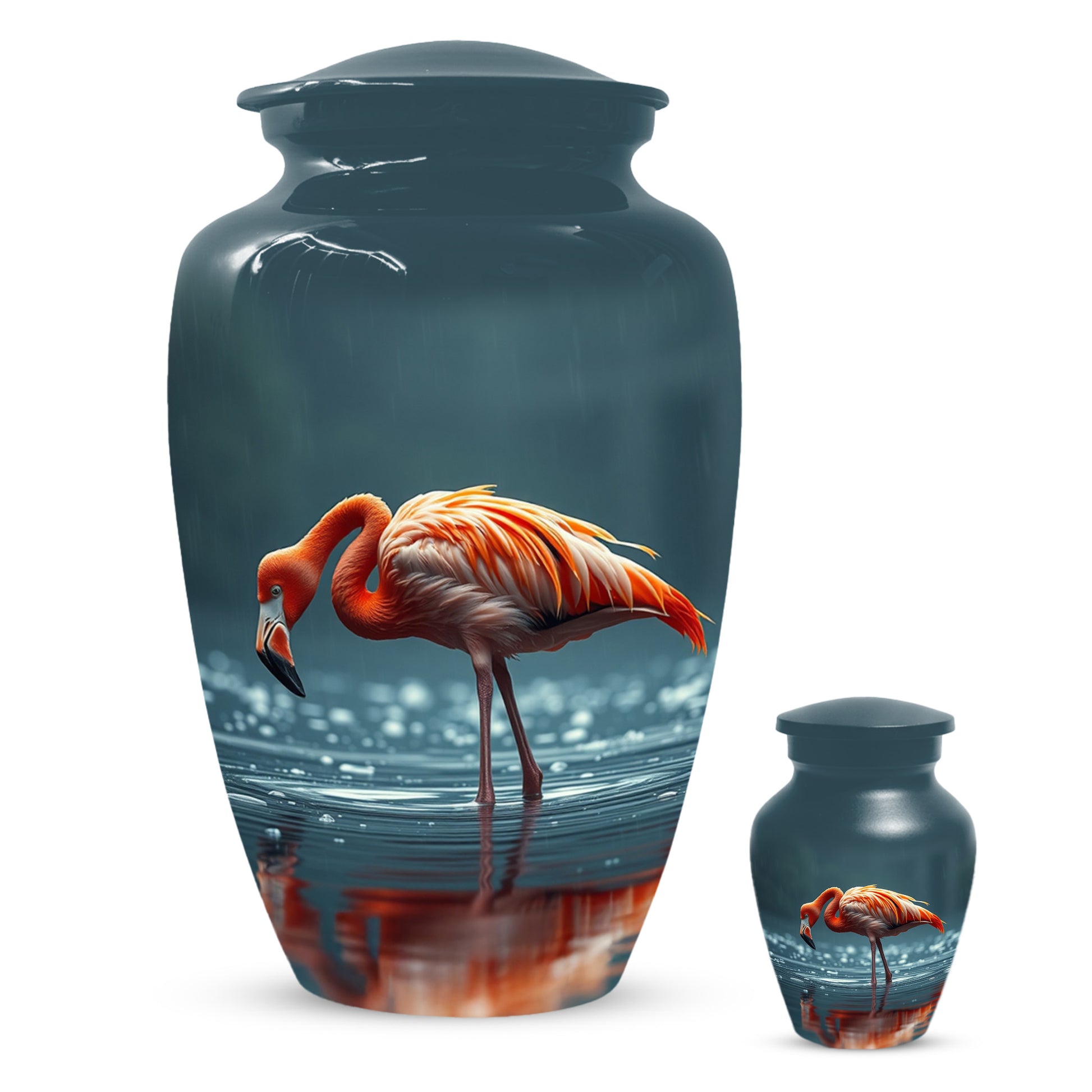 Flamingo Cremation Urn for Ashes – Custom Bird Memorial Urns for Adults