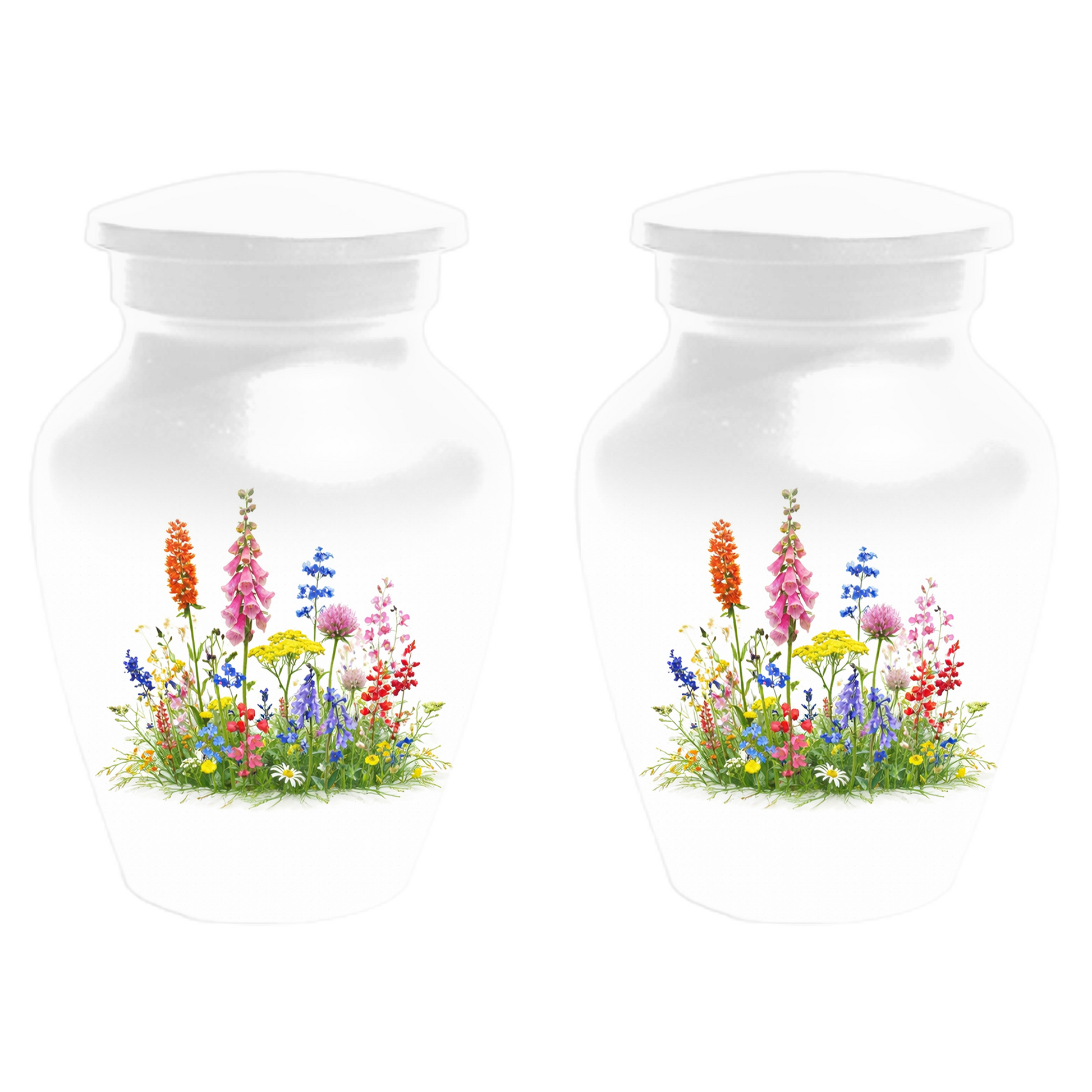 Wildflower Cremation Urn | Custom Memorial Urn for Human Ashes