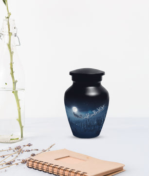 Christmas Cremation Urn for Human Ashes | Adult Christmas Memorial Urn