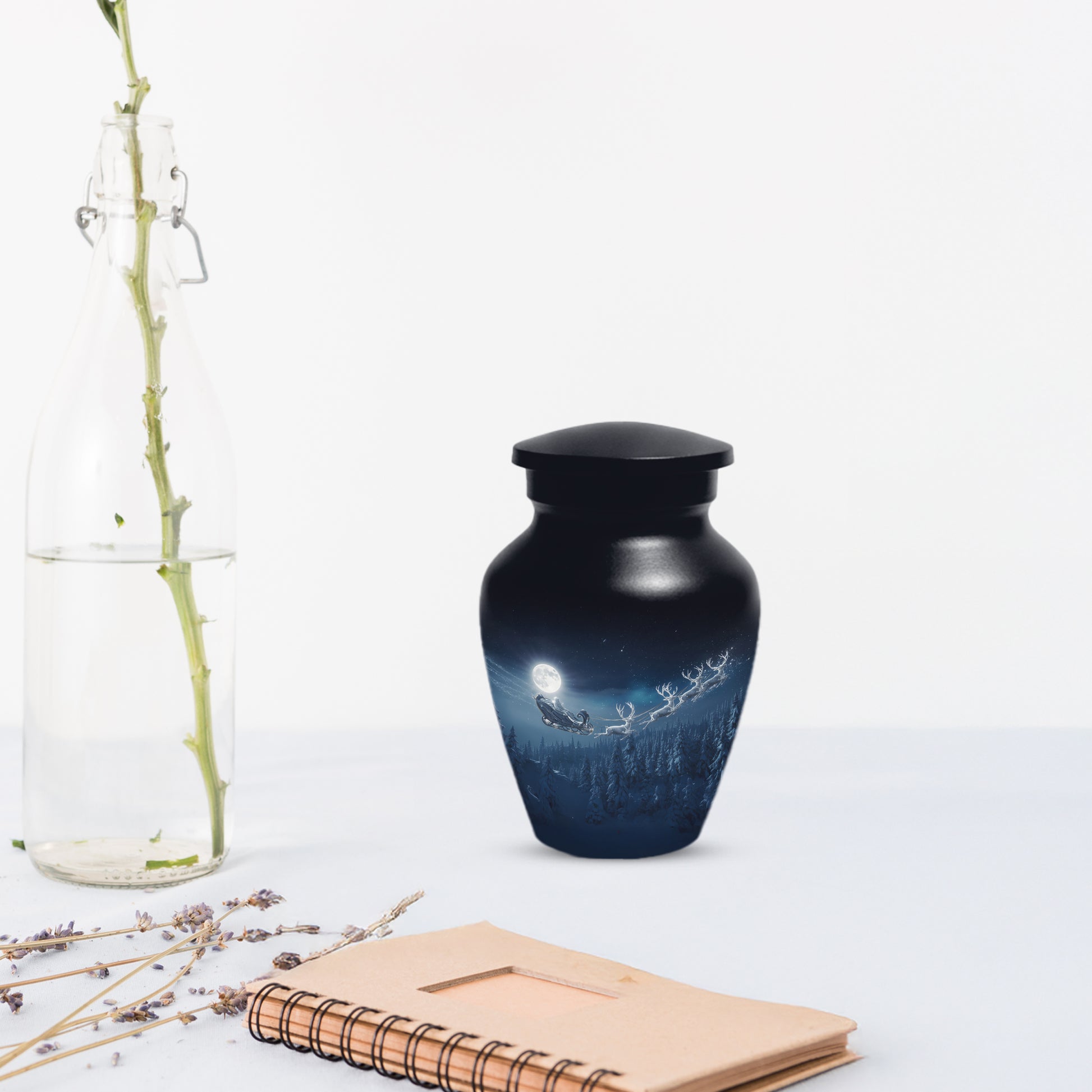 Christmas Cremation Urn for Human Ashes | Adult Christmas Memorial Urn