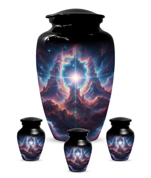Celestial Adult Urn for Ashes -  Galaxy Memorial Cremation Urns | Personalized Funeral Keepsake