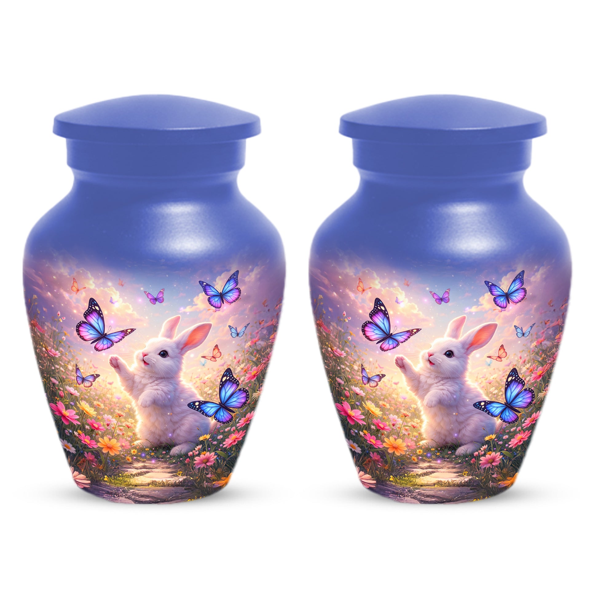Bunny Butterfly Urn for Mom – Custom Rabbit  Keepsake Cremation Urns for Ashes