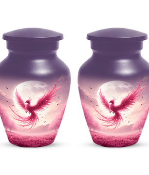 Pink Phoenix Urn for Mom – Phoenix Memorial Cremation Urns for Ashes