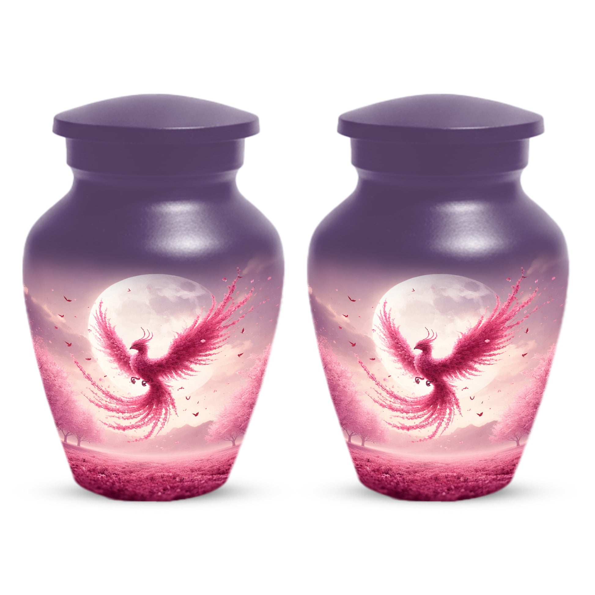 Pink Phoenix Urn for Mom – Phoenix Memorial Cremation Urns for Ashes