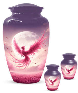 Pink Phoenix Urn for Mom – Phoenix Memorial Cremation Urns for Ashes