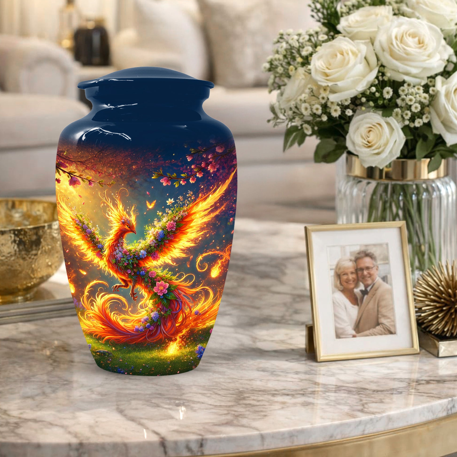 Phoenix Cremation Urn for Ashes -  Memorial Keepsake Urns for Mother
