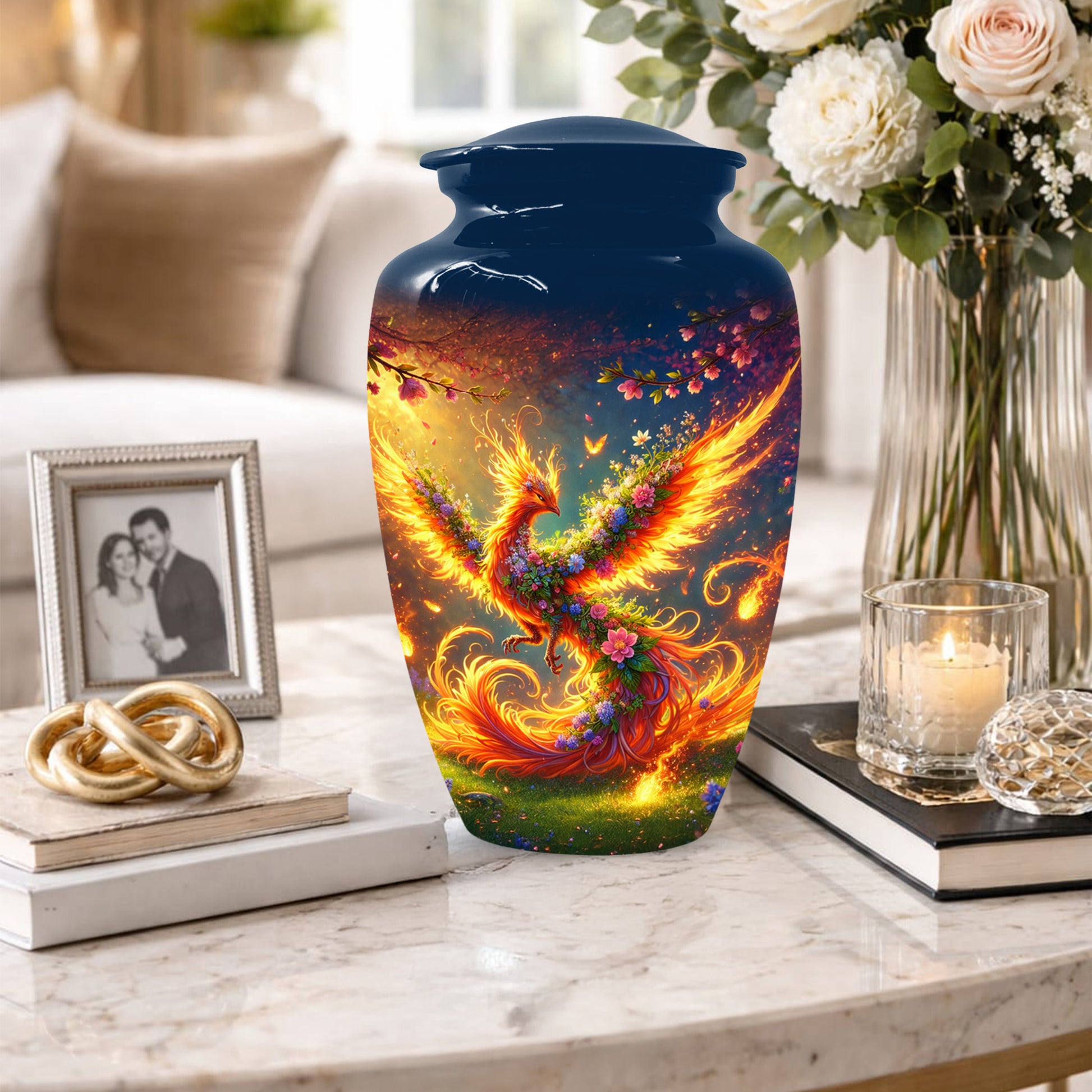Phoenix Cremation Urn for Ashes -  Memorial Keepsake Urns for Mother