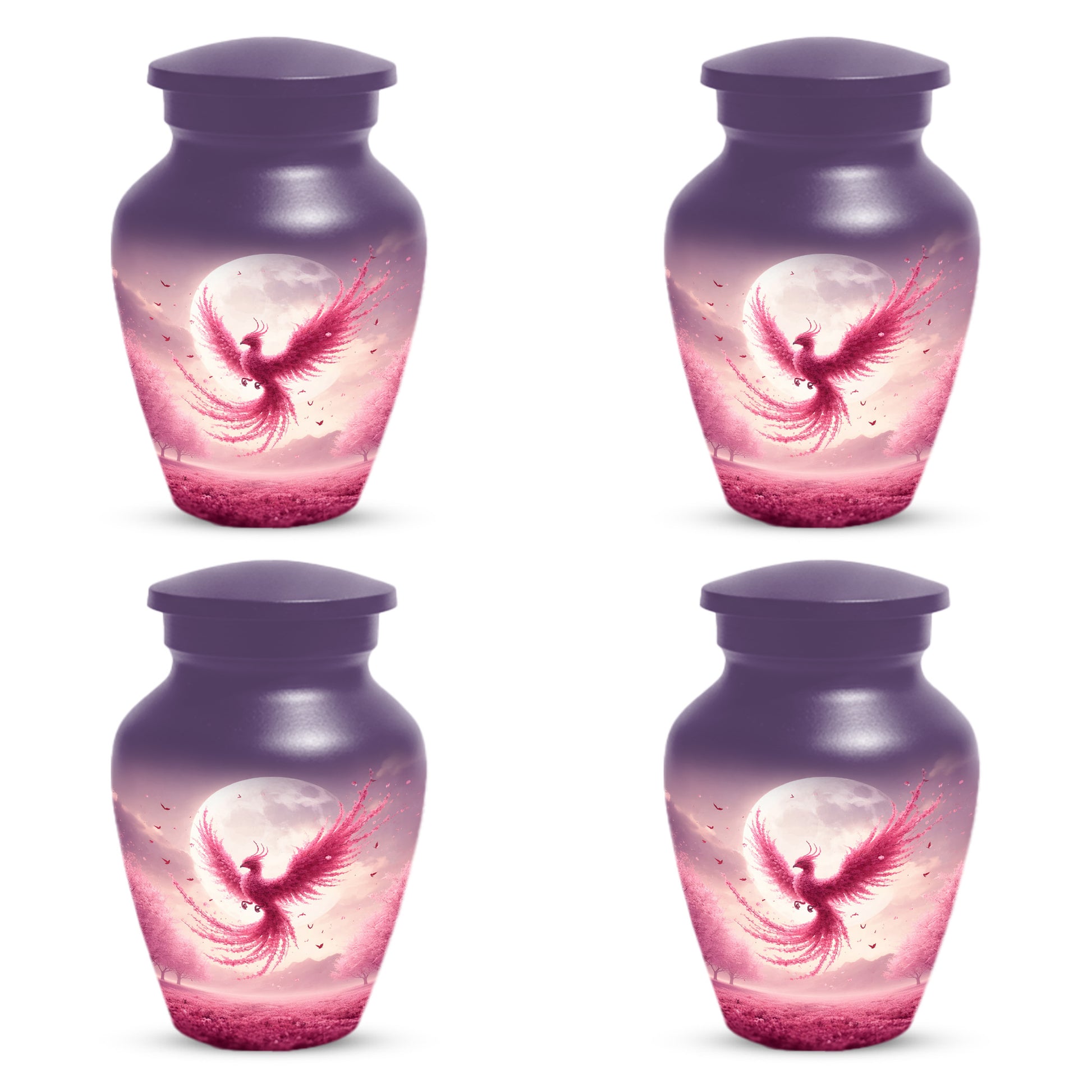 Pink Phoenix Urn for Mom – Phoenix Memorial Cremation Urns for Ashes