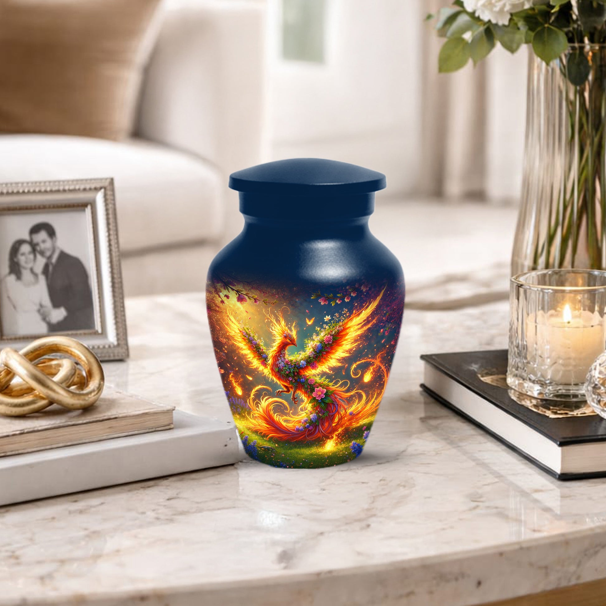 Phoenix Cremation Urn for Ashes -  Memorial Keepsake Urns for Mother