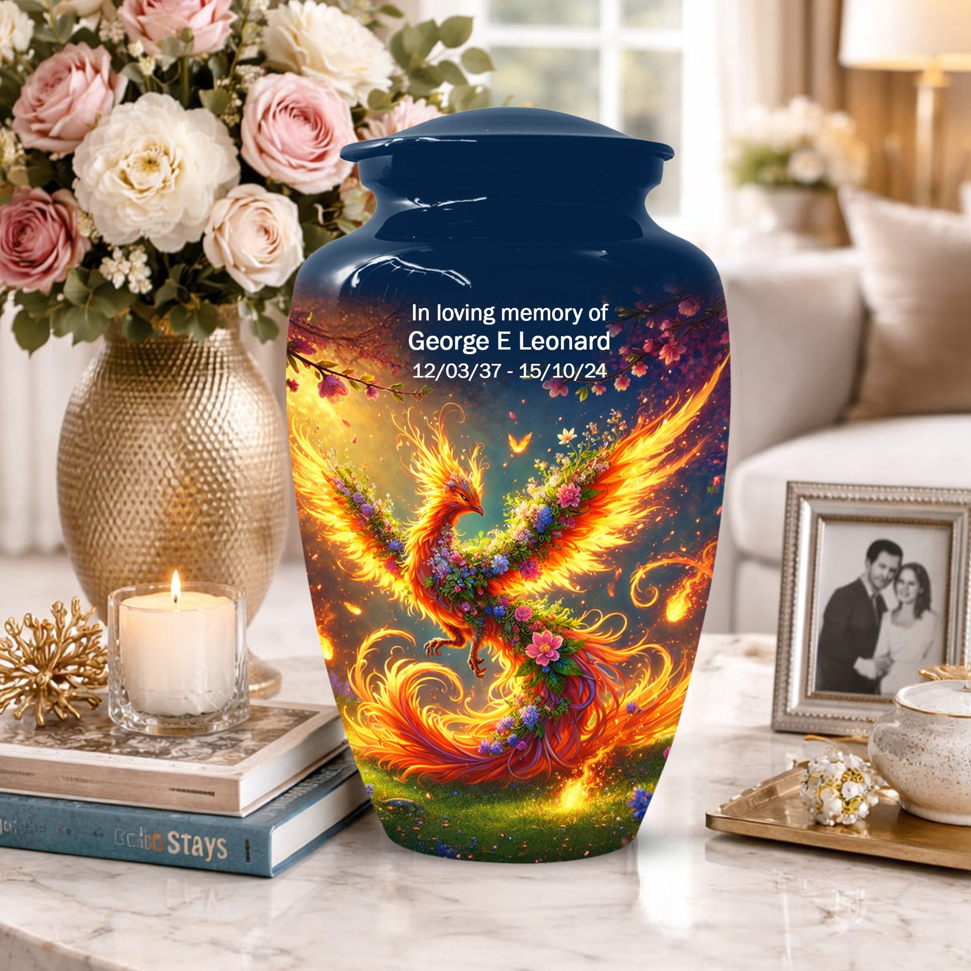 Phoenix Cremation Urn for Ashes -  Memorial Keepsake Urns for Mother