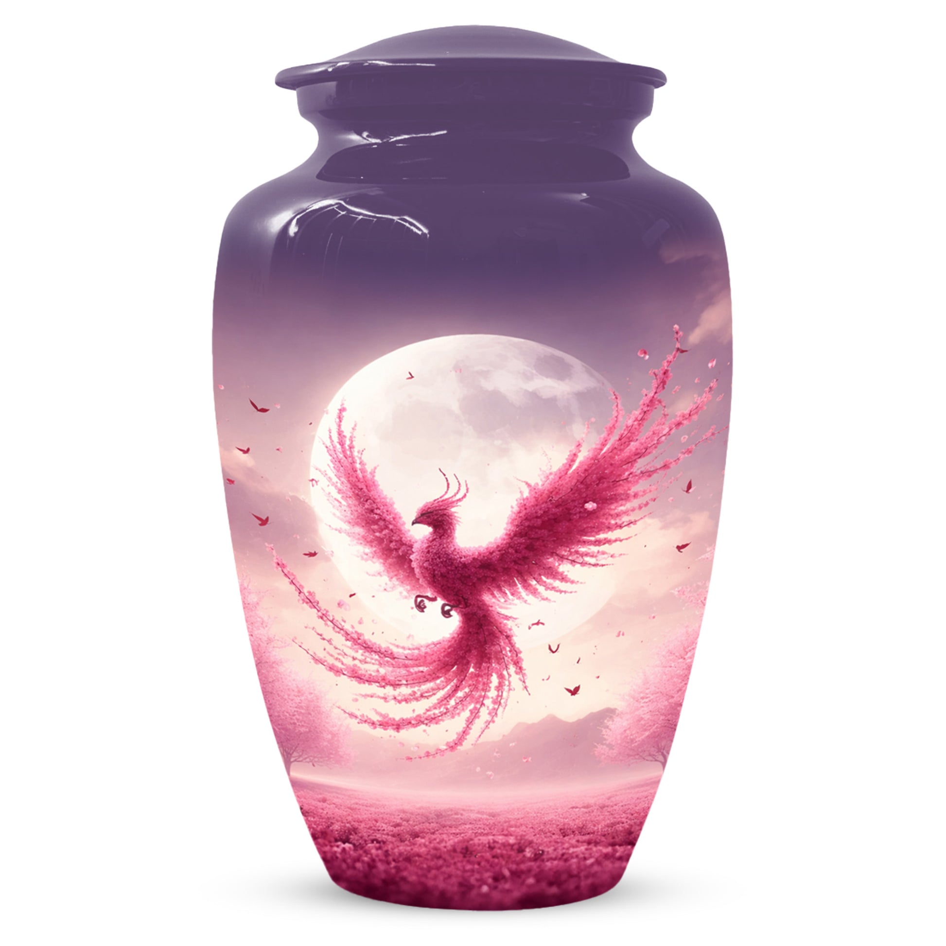 Pink Phoenix Urn for Mom – Phoenix Memorial Cremation Urns for Ashes