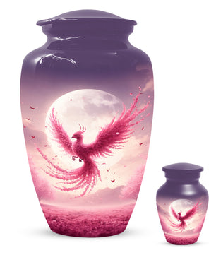 Pink Phoenix Urn for Mom – Phoenix Memorial Cremation Urns for Ashes