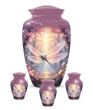 Personalized Dragonfly Urn for Mom – Custom Dragonfly Cremation Urn for Ashes
