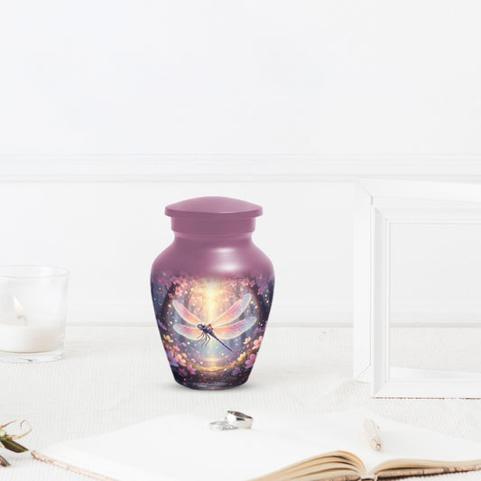 Personalized Dragonfly Urn for Mom – Custom Dragonfly Cremation Urn for Ashes