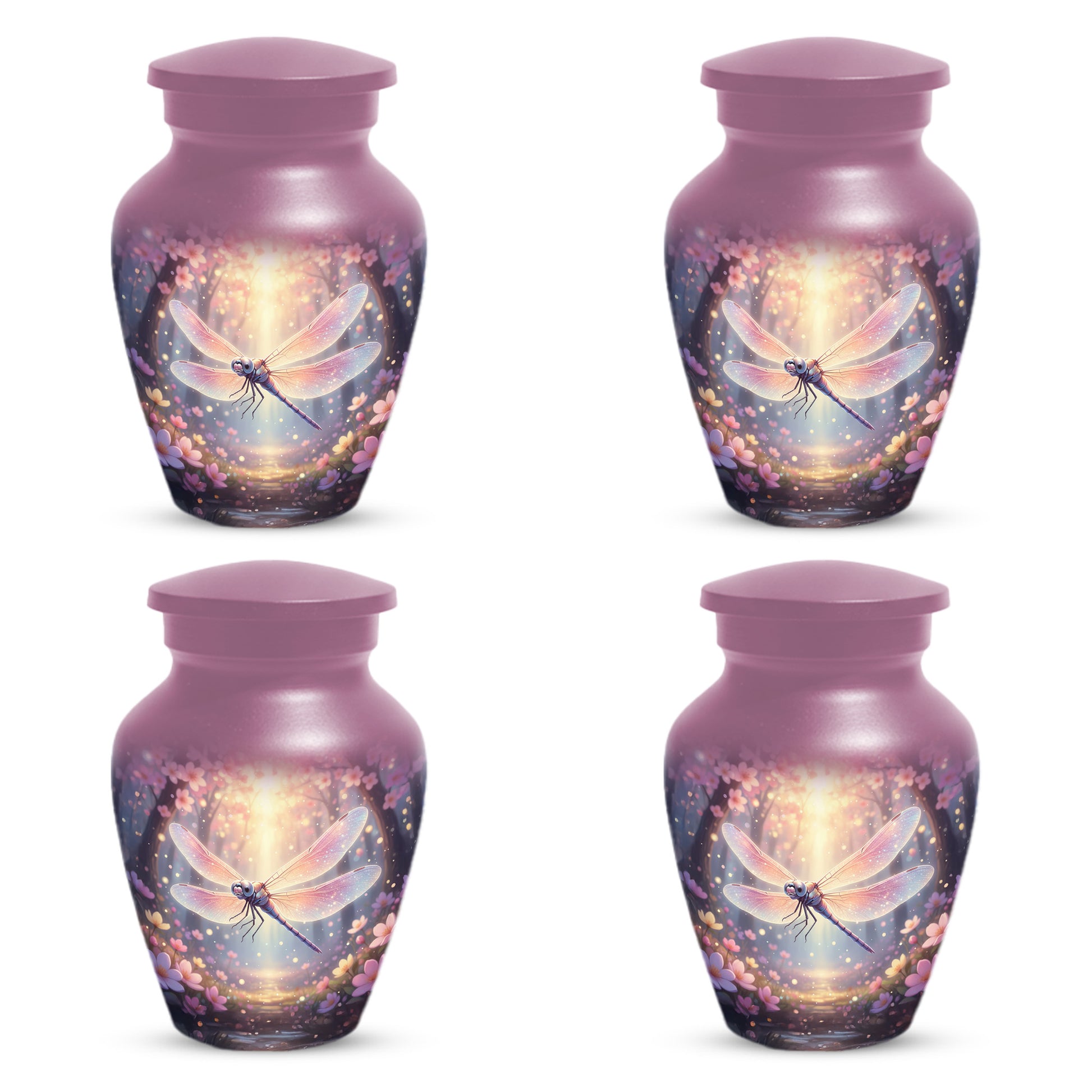 Personalized Dragonfly Urn for Mom – Custom Dragonfly Cremation Urn for Ashes