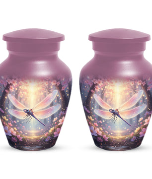 Personalized Dragonfly Urn for Mom – Custom Dragonfly Cremation Urn for Ashes