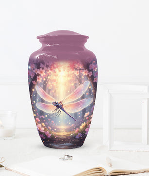 Personalized Dragonfly Urn for Mom – Custom Dragonfly Cremation Urn for Ashes