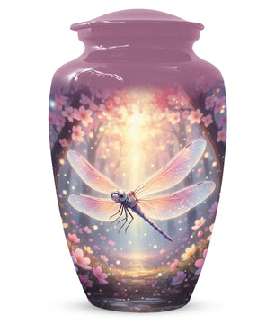 Personalized Dragonfly Urn for Mom – Custom Dragonfly Cremation Urn for Ashes