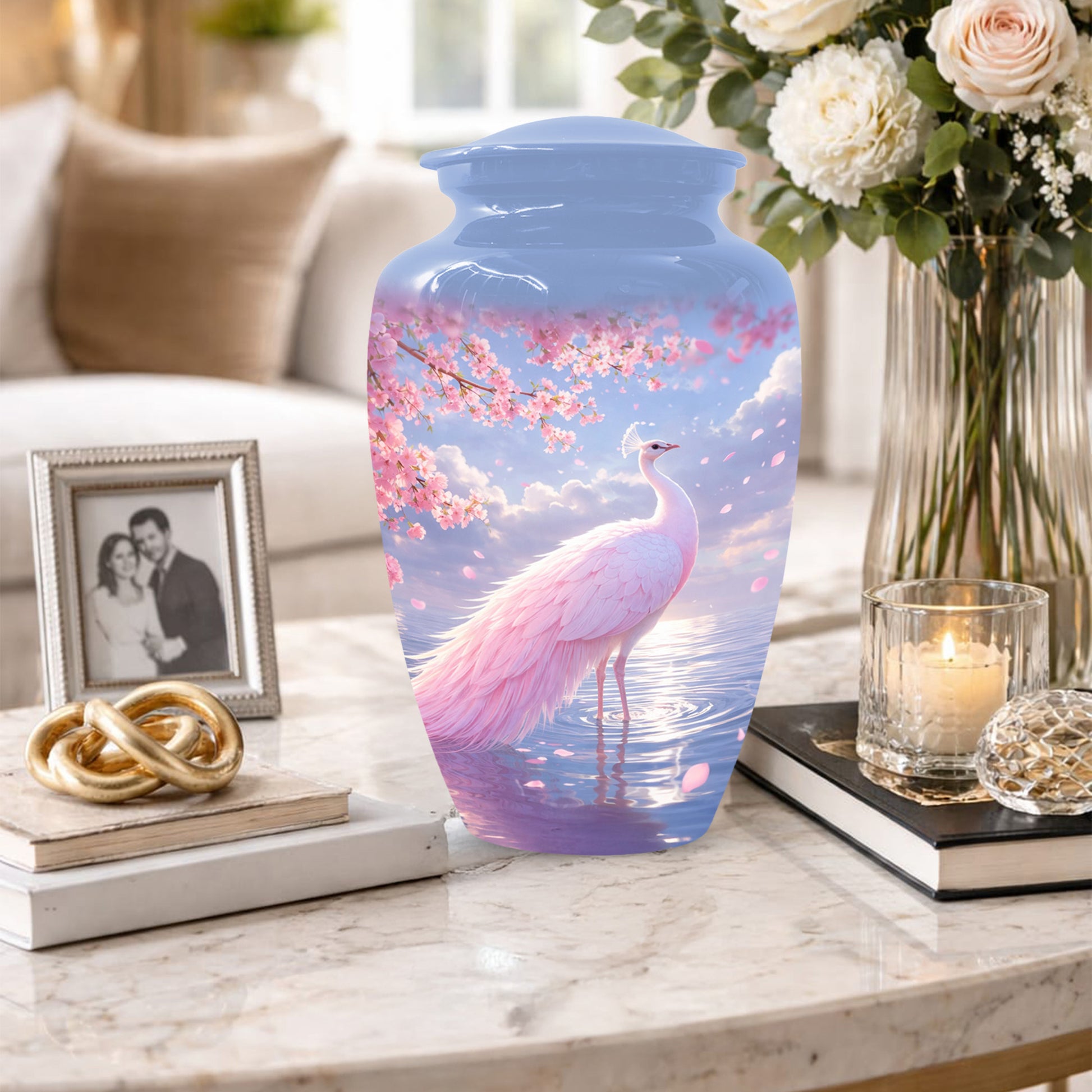 Peacock Cremation Urn for Ashes - Beautiful Memorial Urns for Mother