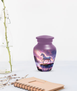 Personalized Unicorn Urn for Mom – Custom Fantasy Cremation Urn for Ashes
