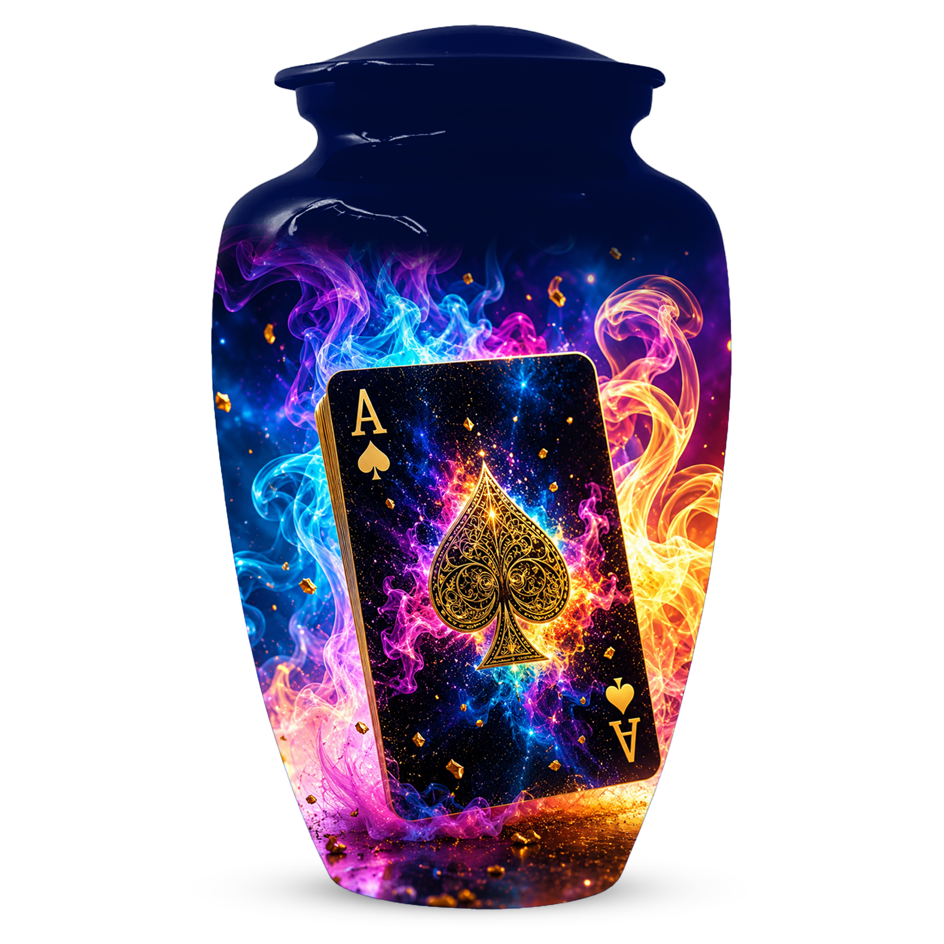 Poker Urn for Ashes- Personalized Playing Card Memorial for Dad