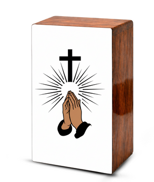 Praying Hands Cross Urns for Human Ashes - Religious Memorial Urn for Mom Dad