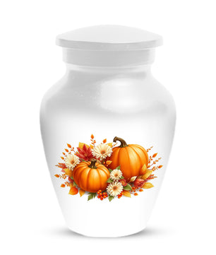 Pumpkin Floral Urn for Mom – Personalized Autumn Cremation Urns for Ashes