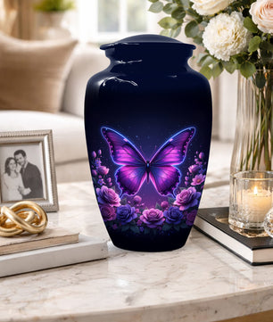 Butterfly Memorial Urn for Mom -  Beautiful Cremation Urns for Women