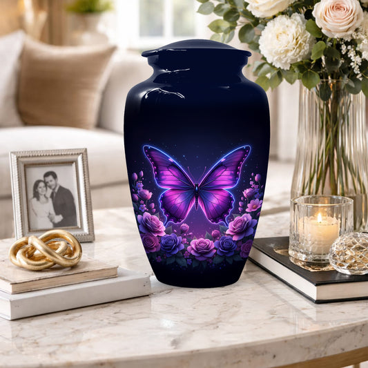 Butterfly Memorial Urn for Mom -  Beautiful Cremation Urns for Women