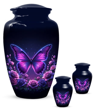 Butterfly Memorial Urn for Mom -  Beautiful Cremation Urns for Women