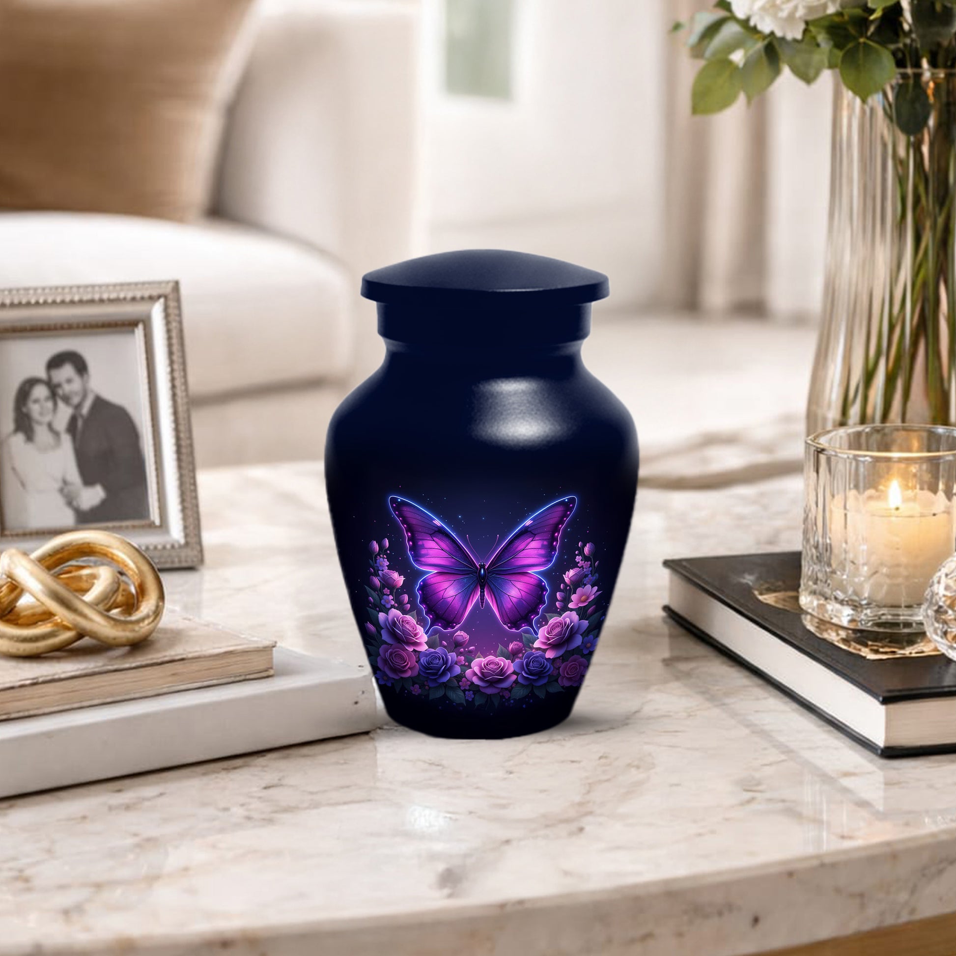 Butterfly Memorial Urn for Mom -  Beautiful Cremation Urns for Women