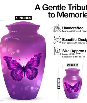 Butterfly Urn for Human Ashes | Personalized Memorial Urn
