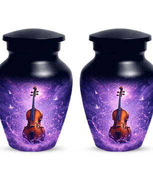 Guitar Cremation Urn for Ashes - Personalized Musical Memorial for Mother or Father