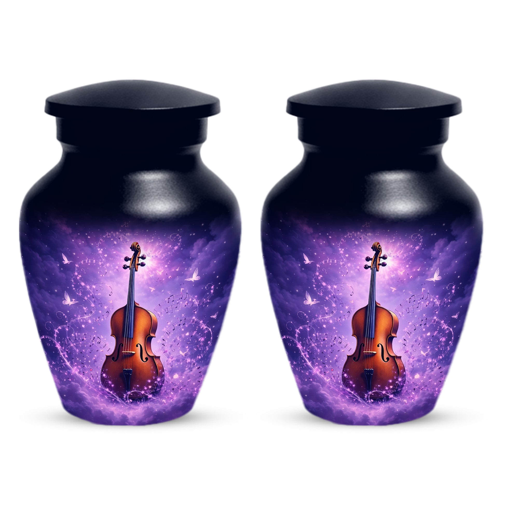 Guitar Cremation Urn for Ashes - Personalized Musical Memorial for Mother or Father