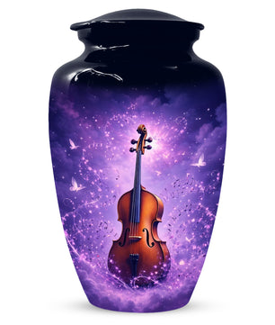 Guitar Cremation Urn for Ashes - Personalized Musical Memorial for Mother or Father