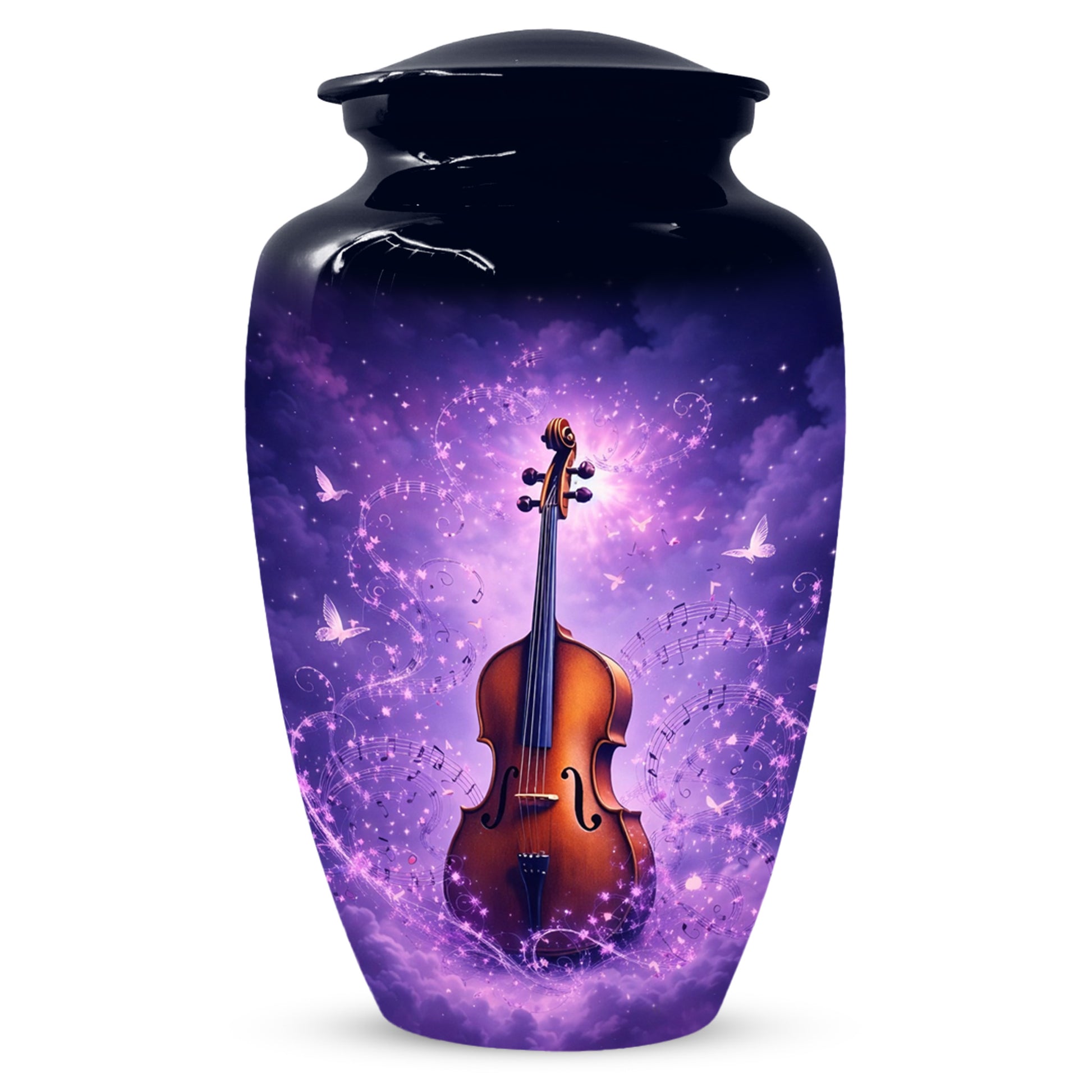 Guitar Cremation Urn for Ashes - Personalized Musical Memorial for Mother or Father