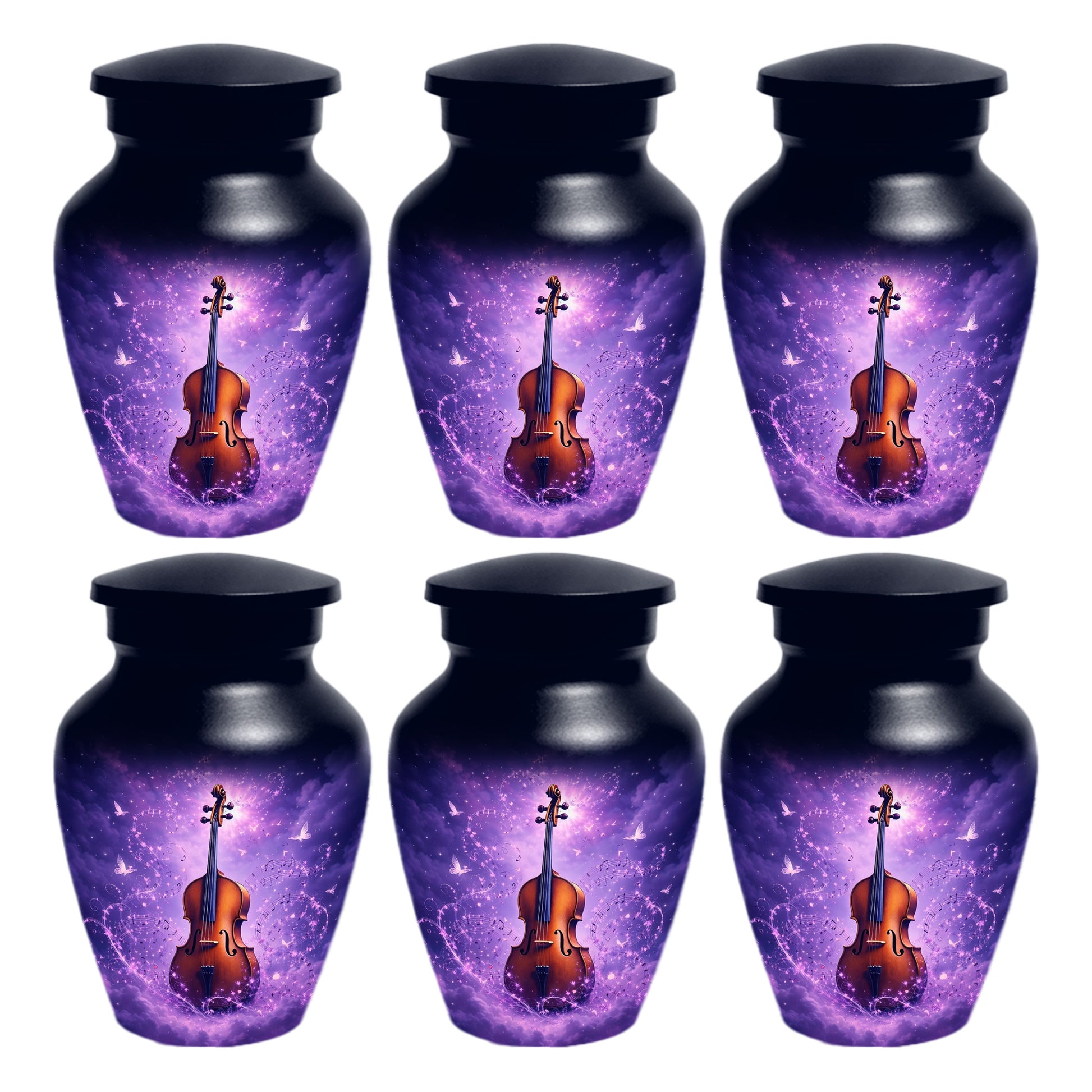Guitar Cremation Urn for Ashes - Personalized Musical Memorial for Mother or Father