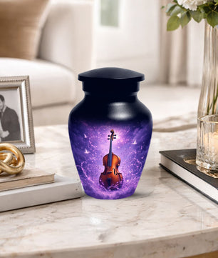 Guitar Cremation Urn for Ashes - Personalized Musical Memorial for Mother or Father