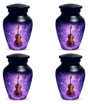 Guitar Cremation Urn for Ashes - Personalized Musical Memorial for Mother or Father