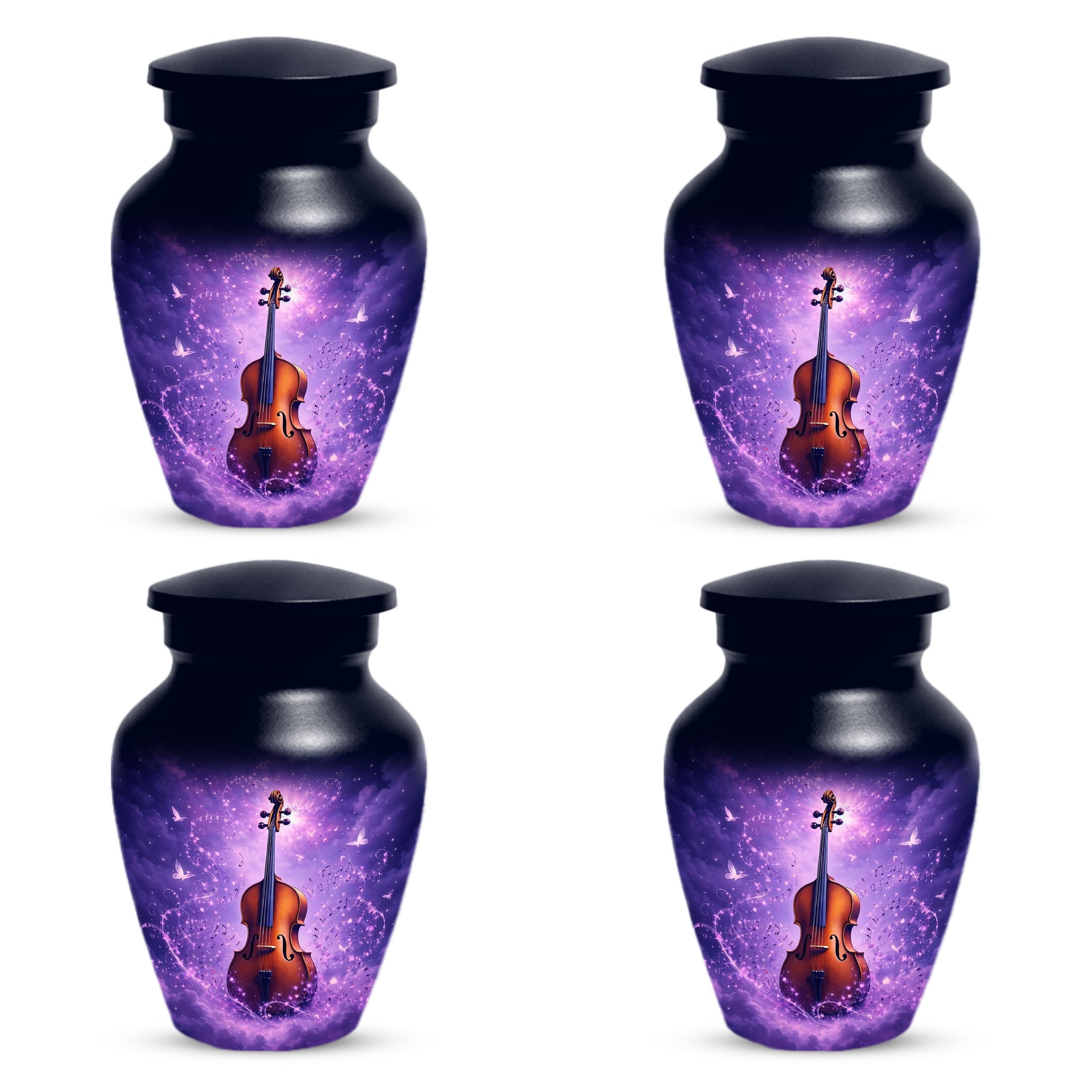 Guitar Cremation Urn for Ashes - Personalized Musical Memorial for Mother or Father