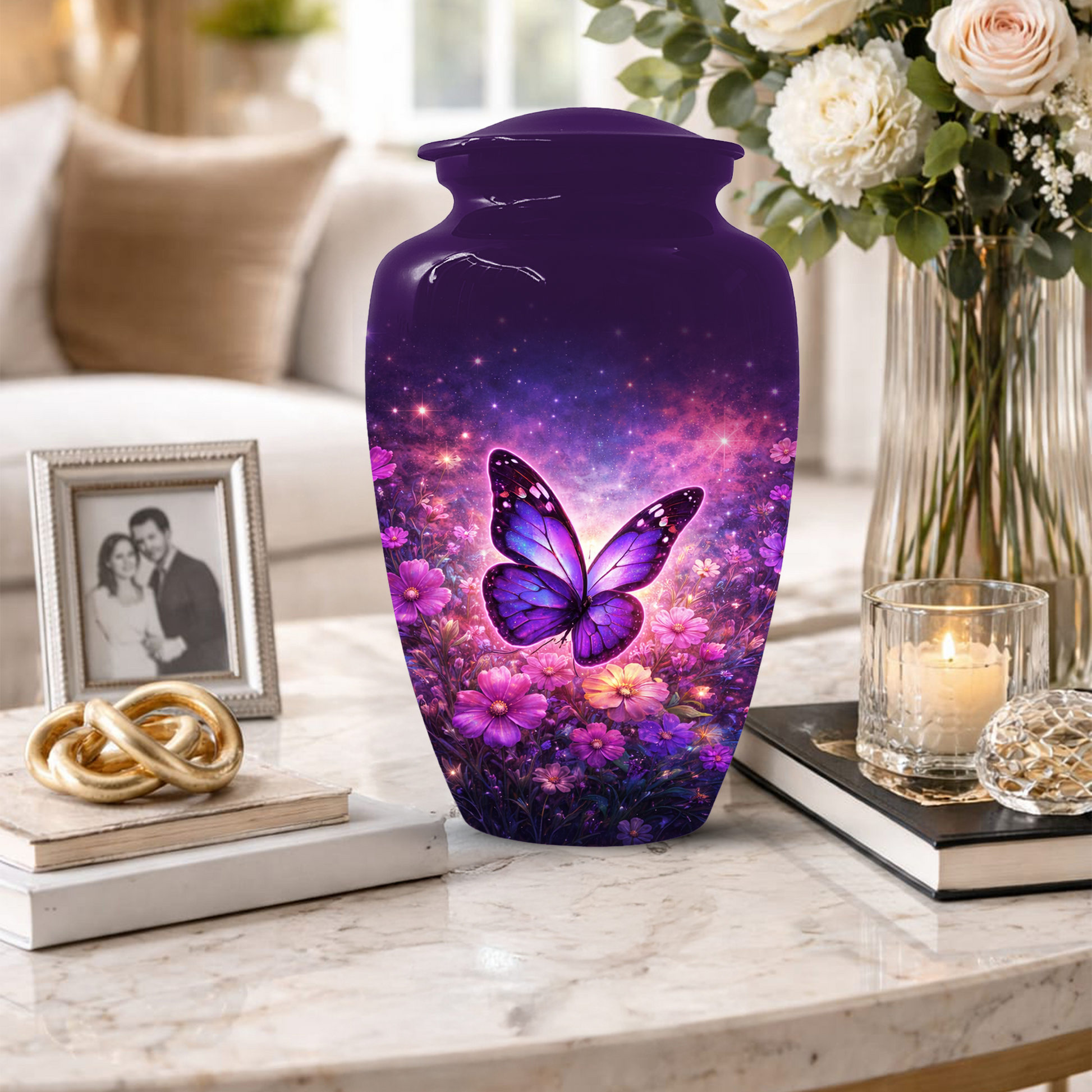 Butterfly Urn for Mom | Butterfly Large  Urns for Human Ashes |Adult Female Cremation Urn