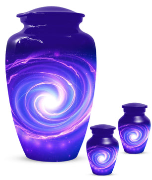 Galaxy Urn for Mom – Personalized Purple Galaxy Cremation Urns for Ashes