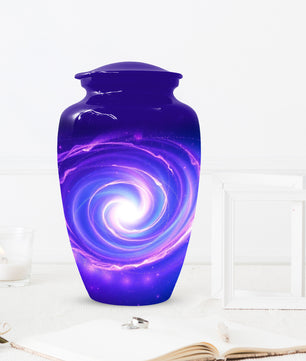 Galaxy Urn for Mom – Personalized Purple Galaxy Cremation Urns for Ashes