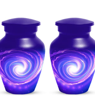 Galaxy Urn for Mom – Personalized Purple Galaxy Cremation Urns for Ashes