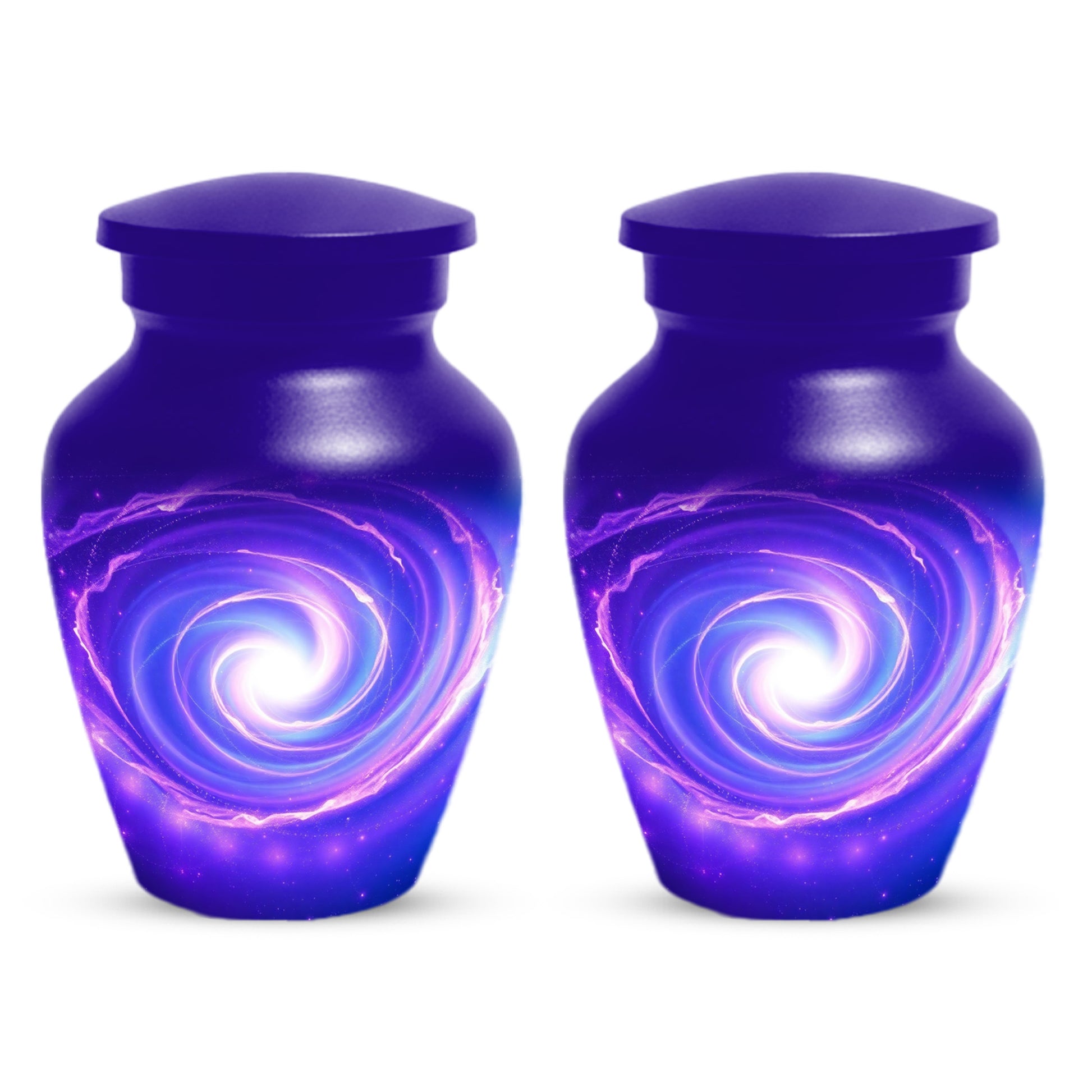 Galaxy Urn for Mom – Personalized Purple Galaxy Cremation Urns for Ashes