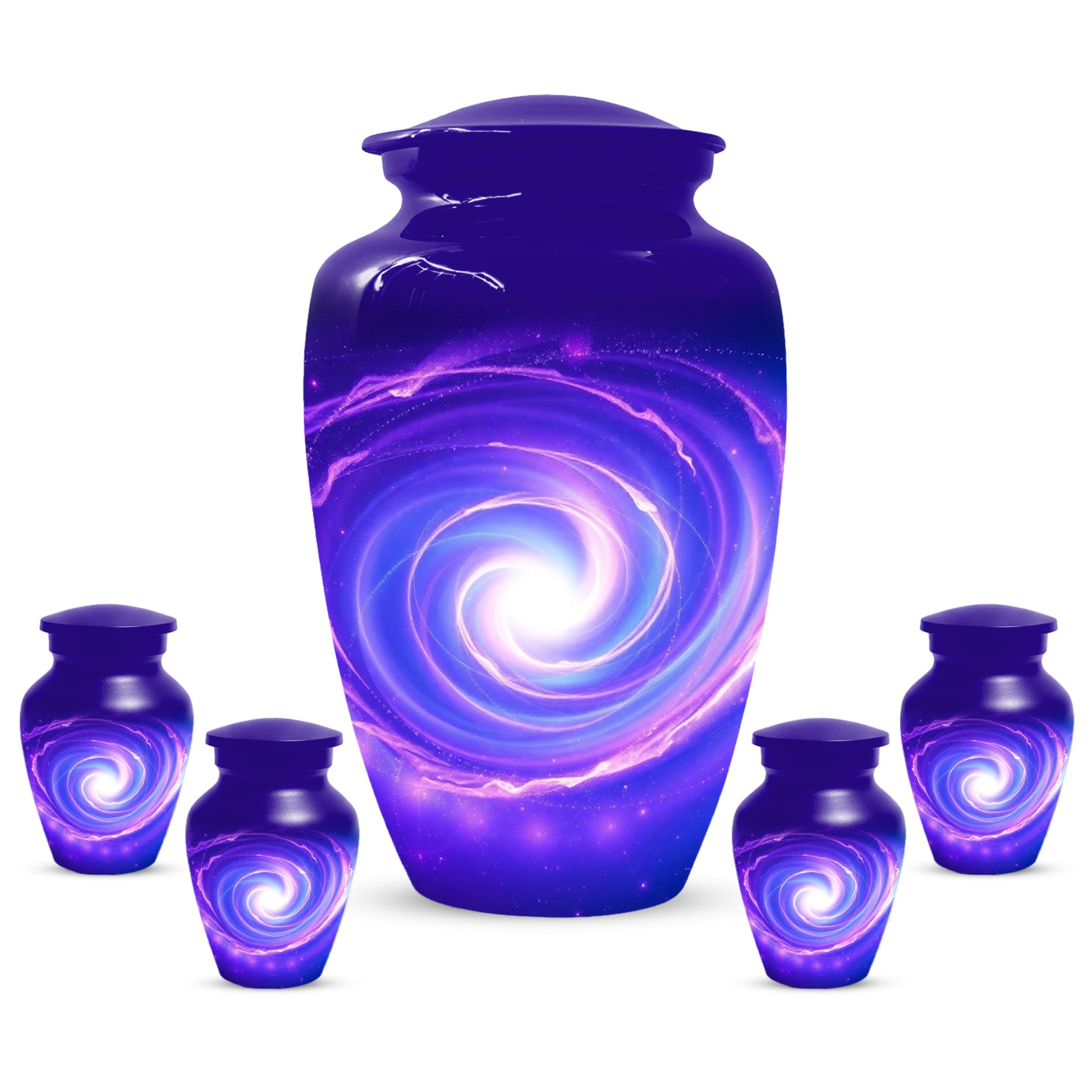 Galaxy Urn for Mom – Personalized Purple Galaxy Cremation Urns for Ashes