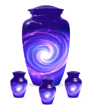 Galaxy Urn for Mom – Personalized Purple Galaxy Cremation Urns for Ashes